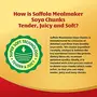 Saffola Mealmaker Soya Chunks with Supersoft Technology Tender & Juicy Pouch 200 g, 7 image