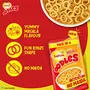 Saffola Oodles Ring Noodles Yummy Masala Flavour No Maida Whole Grain Oats 184g Pouch, 3 image