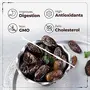 Happilo Premium International Ajwa Dates 500 g | 100% Naturally Dried Khajur | No Preservatives Fresh & Soft Dates with Natural Sweetness | Gluten Free | Non GMO | Gourmet Super Jumbo Khajoor, 3 image