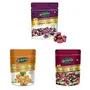Happilo Dried Premium International Omani Dates 250g &  Premium 100% Natural Californian Walnut KernelsDried200g & Premium International Whole Seeds & Berries Pouch 200 g