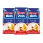 Manna Instant Oats | White Oats High in Fibre and Protein | Helps Maintain Cholesterol. Diabetic Friendly | 100% Natural | 1.5kg (500g x 3 Packs)
