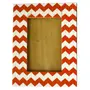 Silkrute Handcrafted Table Wooden Photoframe - Premium Ethnic Design - Red & White, 2 image