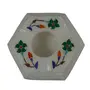Silkrute Handcrafted Marble Ash Tray With Inlay Work, 2 image