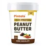 Pintola HIGH Protein Peanut Butter (Dark Chocolate) (Creamy 1kg) | 30% Protein | High Fibre | NO Salt