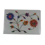 Silkrute Handcrafted Rectangular Marble Box With Inlay Work On Top, 3 image