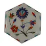 Silkrute Handcrafted Hexagonal Marble Box With Inlay Work On All Sides, 3 image