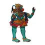 Silkrute Leather Hand Painted Foldable Puppet - Lord Hanuman, 2 image