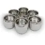 Khandekar Set of 6 Coffee Espresso Cup Mug Double Wall Stainless Steel Tea Cups Reusable & Stackable Dishwasher Safe - 3.4 oz, 2 image
