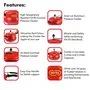 DIVYA 3 Litres Red HTR Aluminium Handi Pressure Cooker, 4 image