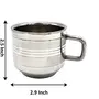 Khandekar Set of 6 Coffee Espresso Cup Mug Double Wall Stainless Steel Tea Cups Reusable & Stackable Dishwasher Safe - 3.4 oz, 3 image