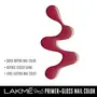Lakme 9 to 5 Primer + Gloss Nail Colour Ruby Rush 6 ml, 4 image