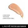 Lakme Perfecting Liquid Foundation Marble Waterproof Full Coverage Long Lasting - Light Oil Free Face Makeup with Vitamin E Dewy Finish Glow 27 ml, 7 image