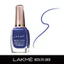 Lakme Insta Liquid Eye Liner Blue Long Lasting Waterproof Liner with Brush for Even Strokes - Smudge Proof Eye Makeup Does Not Fade 9 ml, 3 image