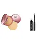Lakme 9 to 5 Primer with Matte Powder Foundation Compact Ivory Cream 9g and Lakme Absolute Shine Liquid Eye Liner Black 4.5ml