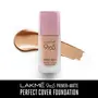 Lakme 9To5 Primer + Matte Perfect Cover Foundation W240 Warm Beige 25 ml and Lakme Absolute Blur Perfect Makeup Primer Peach 10 g, 3 image