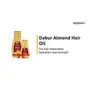 Dabur Almond Hair Oil with Almonds Soya Protein and Vitamin E for Non Sticky Damage free Hair - 200ml, 2 image