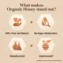 Dabur Organic Honey | 100% Pure and Natural | NPOP Organic Certified | Raw Unprocessed Unpasteurized Honey | No Sugar Adulteration â 300gm, 3 image