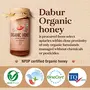 Dabur Organic Honey | 100% Pure and Natural | NPOP Organic Certified | Raw Unprocessed Unpasteurized Honey | No Sugar Adulteration â 300gm, 5 image