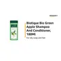 Biotique Green Apple Shine & Gloss Shampoo & Conditioner For Glossy Healthy Hair 180 ml, 2 image
