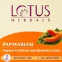 Lotus Herbals Papayablem Papaya-N-Saffron Anti-Blemish Cream | Fades Blemishes | For All Skin Types | 50g, 2 image