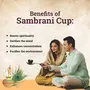 Zed Black Manthan Sambrani Cup with Ladle - Long Lasting Pleasing Aroma Cups for Everyday Use - Pack of 2 | Yellow, 4 image