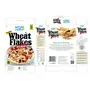 Natureland Organics Wheat Flakes 250 Gm - High Fibre Healthy Breakfast, 2 image