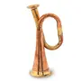Little India Real Bugle to Play Pure Brass Handicraft Gift (Brown 164), 2 image