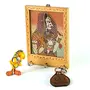 Little India Rajasthani Gemstone Painting Key Holder (Brown), 2 image