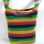 Little India Stripe Style Dari Sadhu Multi-Color Shoulder Bag 13"x15"x3", 2 image