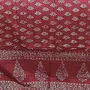 Stylish Jaipuri Print Cotton Double Bed Comforter - Maroon, 4 image