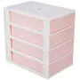 Nayasa Deluxe Plastic Tuckins 4 Drawers Pink - by AAROHI13, 3 image