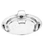 Pristine Try Ply Induction Bottom Stainless Sandwich Base Used Induction Multi-Purpose Kadai (20cm) Set with Knob Stainless Steel Lid and 2 Idli Plates 2 Dhokla Patra Plate with Stainless Steel, 6 image