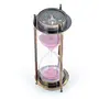 Little India Real Brass Direction Compass and Five Minute Sand Timer (409 Brown), 2 image