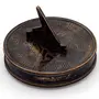 Little India Antique Stylish Sun Dial Compass (7.62 cm x 7.62 cm Deep BrownHCF239), 2 image