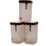 Nayasa Superplast Plastic Fusion Containers 1500ml Set of 6 Brown, 3 image