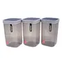 Nayasa Superplast Plastic Container - 1500 ml 3 Pieces Grey, 4 image