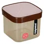 Nayasa Superplast Plastic Fusion Air Tight Containers 750ml Set of 12 Brown by Krishna Enterprises, 5 image