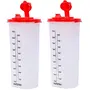 Nayasa Plastic Microsafe Oil Dispenser-Pack of 2 (1000 ml Multi-Color) Standard (NP3332X2), 3 image