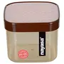 Nayasa Superplast Plastic Fusion Air Tight Containers 750ml Set of 12 Brown by Krishna Enterprises, 4 image