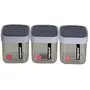 Nayasa Plastic Fusion Airtight Containers - 750 ml 12 Pieces Grey, 3 image