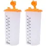Nayasa Plastic Microsafe Oil Dispenser-Pack of 2 (1000 ml Multi-Color) Standard (NP3332X2), 6 image