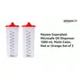 Nayasa Plastic Microsafe Oil Dispenser-Pack of 2 (1000 ml Multi-Color) Standard (NP3332X2), 2 image