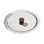Embassy Stainless Steel Ciba Lid with Knob Size 16 25.9 cms