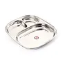 Embassy Dynasty Plate Dx/Dinner Plate Size 4 24x27.7 cms (Pack of 2 Stainless Steel), 2 image