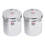 Embassy Stainless Steel Deep Dabba/Canister - Pack of 2 (3000 ml Each; Size 14 Big), 2 image