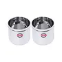 Embassy Stainless Steel Apple Deep Dabba/Canister - Pack of 2 (400 ml Each; Size 8 Medium), 2 image