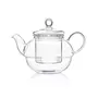 Dancing Leaf Tea for One Tea Pot and Cup | Heat Resistant Borosilicate Glass | Perfect for Tea Coffee & Other Beverages | Capacity - 300ml, 3 image