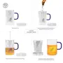 Dancing Leaf Grande Glass Tea Mug with Removable Stainless Steel Infuser & Matching Lid | Heat Resistant Borosilicate Glass | Perfect for Brewing Loose Tea | Capacity - 500ml, 4 image