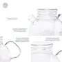 Dancing Leaf Vivo Glass Tea Pot with Removable Glass Infuser & Matching Lid | Heat Resistant Borosilicate Glass | Perfect for Brewing Loose Tea | Serves 6 Cups | Capacity - 1000 ml, 2 image