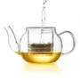 Dancing Leaf Tea for One Tea Pot and Cup | Heat Resistant Borosilicate Glass | Perfect for Tea Coffee & Other Beverages | Capacity - 300ml, 5 image